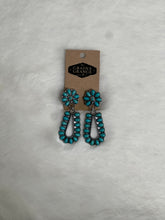 Load image into Gallery viewer, Turquoise and Silver Earrings