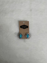 Load image into Gallery viewer, Turquoise and Silver Earrings