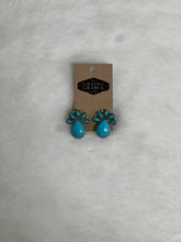 Load image into Gallery viewer, Turquoise and Silver Earrings