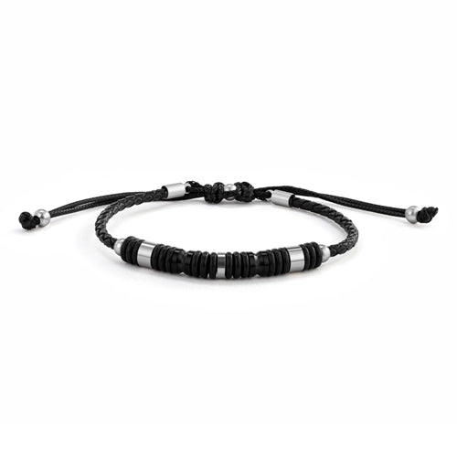 Men's Leather Cord Bracelet