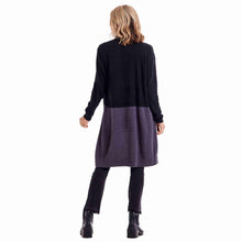 Load image into Gallery viewer, Black Pip Color-Block Cardigan
