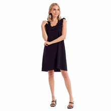 Load image into Gallery viewer, Black Larkin Ruffle Dress
