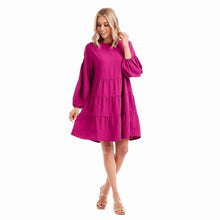 Load image into Gallery viewer, Berry Dallas Tiered Dress
