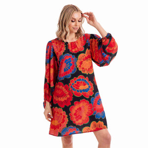 Black Paisley Floral Maddy Dress