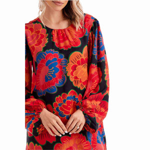 Black Paisley Floral Maddy Dress