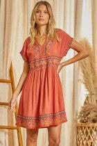 Load image into Gallery viewer, Embroidered Babydoll Dress
