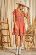 Load image into Gallery viewer, Embroidered Babydoll Dress
