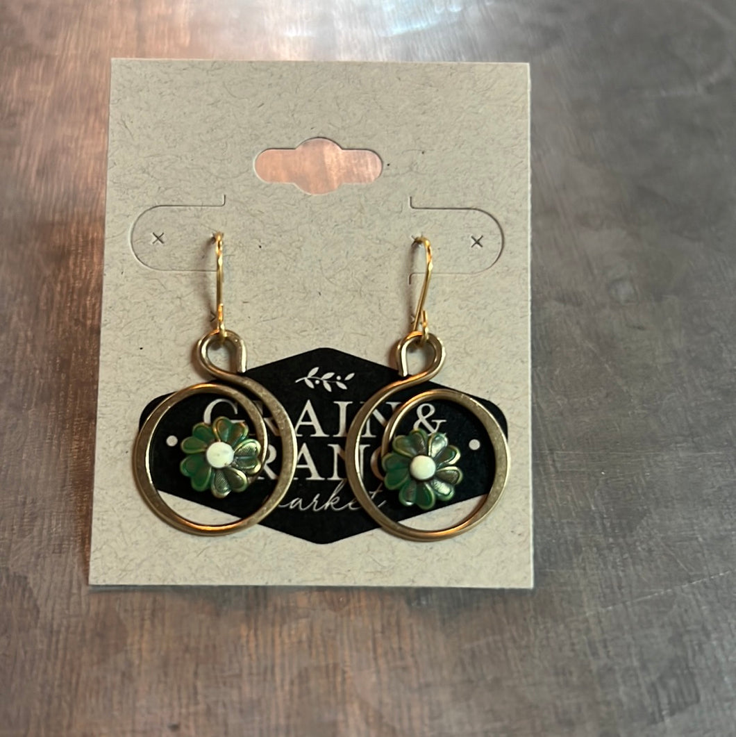 Coil with Flower Accent