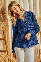 Embroidered Tunic Top
