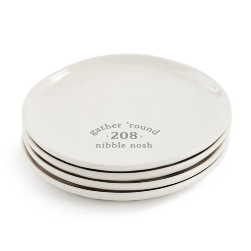 Nibble Appetize rPlates Patterned Set of 4