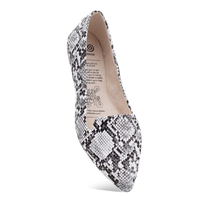 Rollasole Snow Diamond Flats