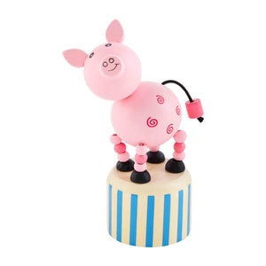 Pig Collapsible Wood Toy