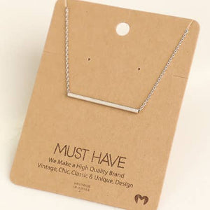 Tube Pendant Necklace