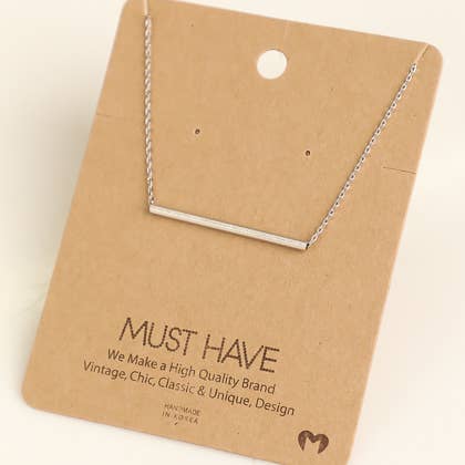 Tube Pendant Necklace