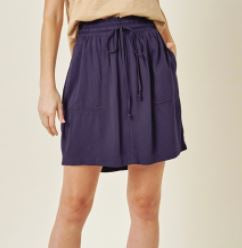 Clarise﻿ Drawstring Mini Skirt