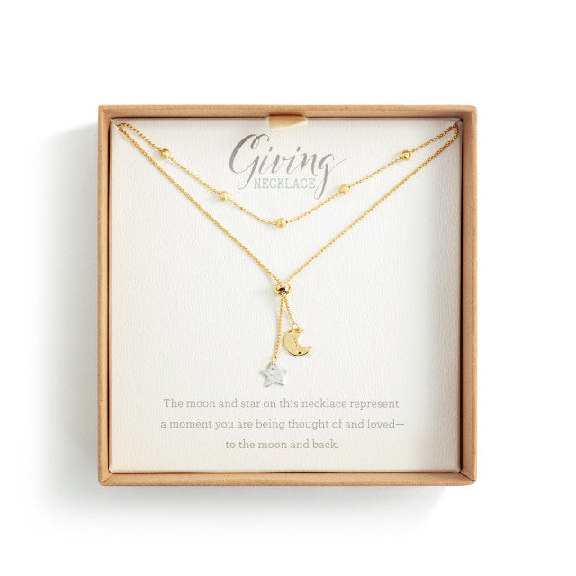 Moon and Stars Necklace
