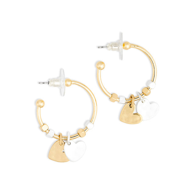 Double Heart Earrings
