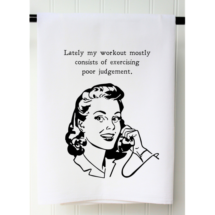 Poor Judgement Tea Towel