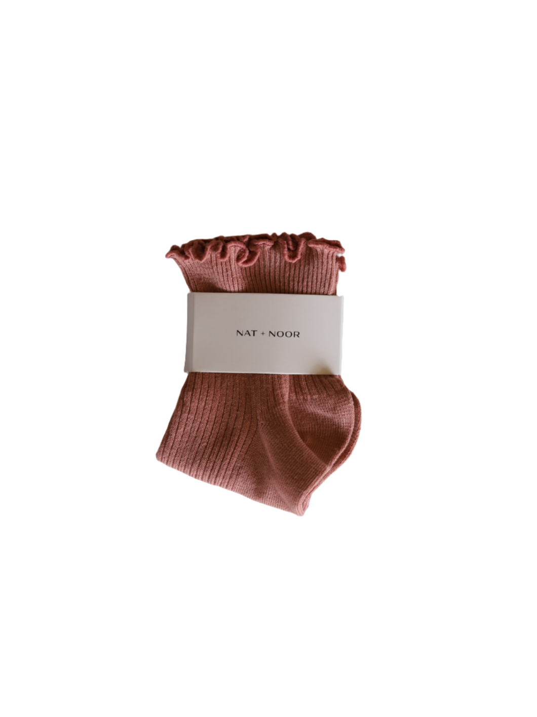 Ruffle Sock In Rose