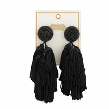 Load image into Gallery viewer, Tiered Tassel Earrings
