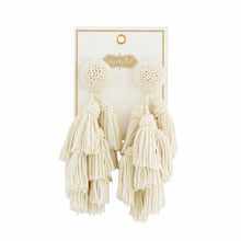 Load image into Gallery viewer, Tiered Tassel Earrings
