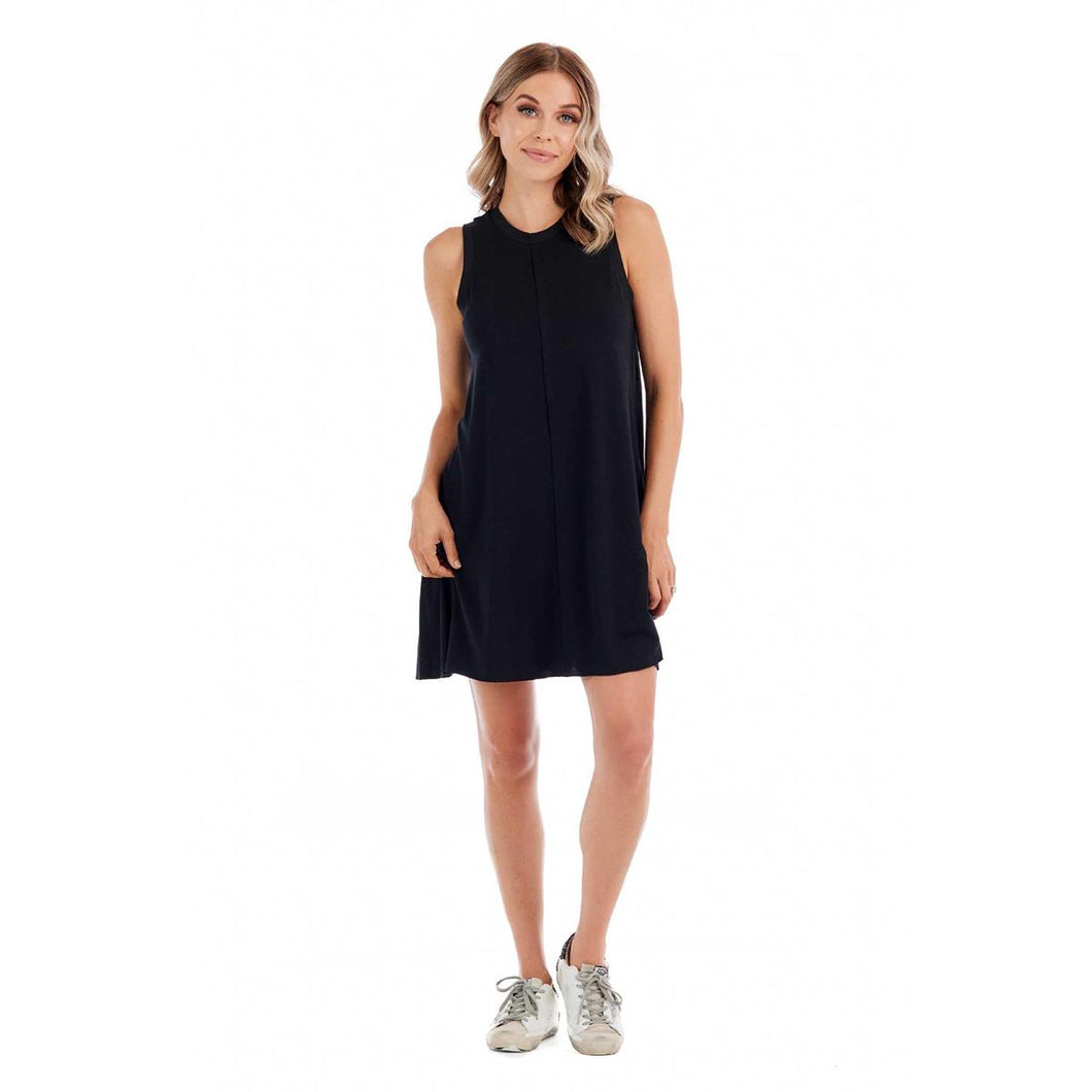 Black Inman Ribbed Dress