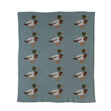 Load image into Gallery viewer, Cotton Knit Baby Blanket with Ducks
