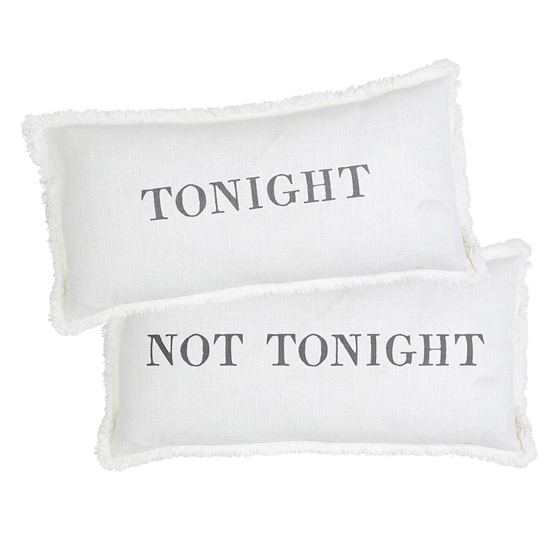 Tonight/Not Tonight Lumbar Pillow