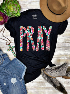 Floral PRAY Tee