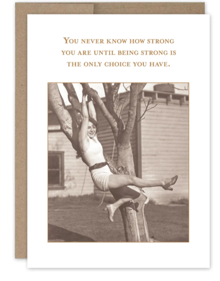 Being Strong Encouragement Card