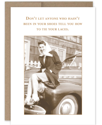 Tie Your Laces What A Hoot Card