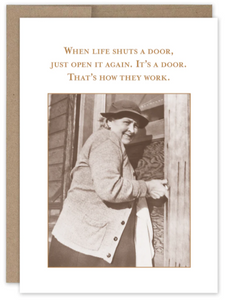 When Life Shuts A Door What A Hoot Card