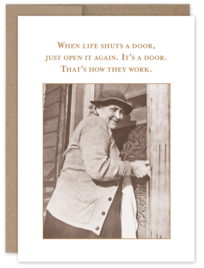 When Life Shuts A Door What A Hoot Card