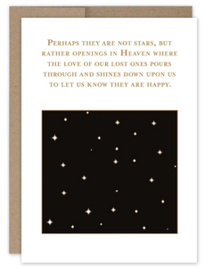Stars In Heaven Sympathy Card