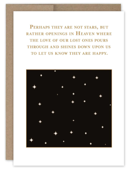 Stars In Heaven Sympathy Card
