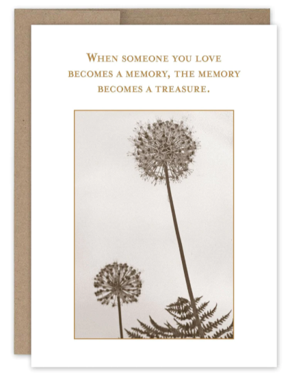 Memory Treasure Sympathy Card