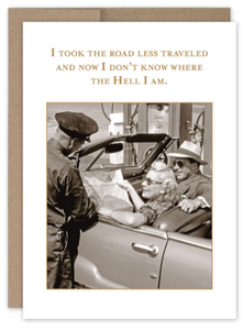 Road Less Traveled Birthday Card