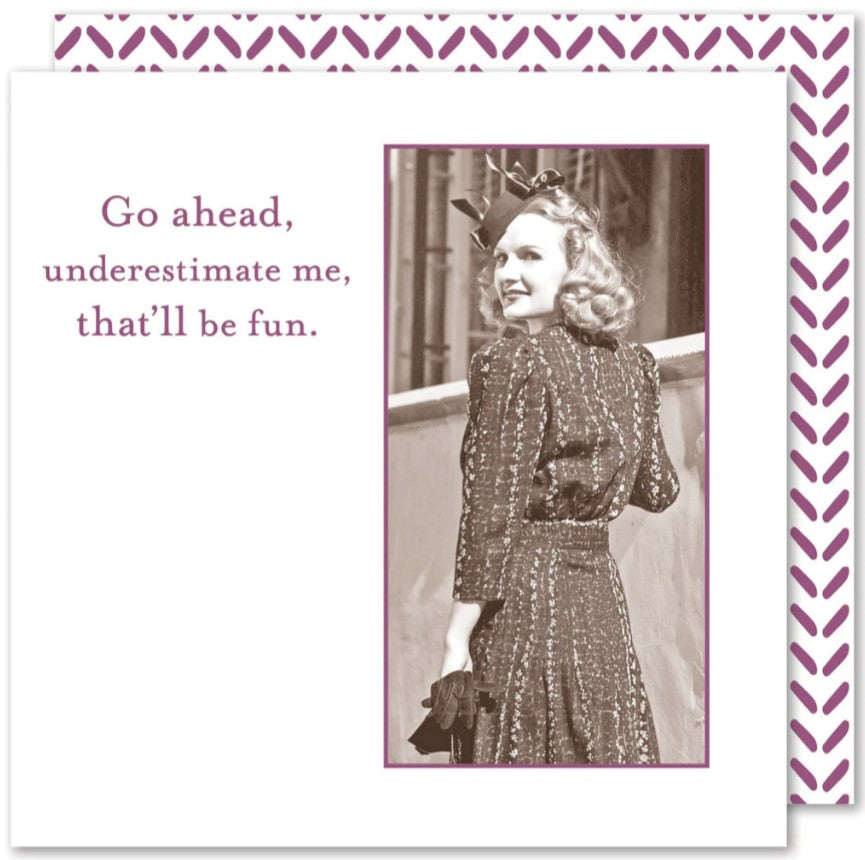 Go Ahead, Underestimate Me Beverage Napkin