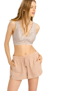 Lace V Neck Bralette