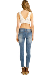 Lace V Neck Bralette