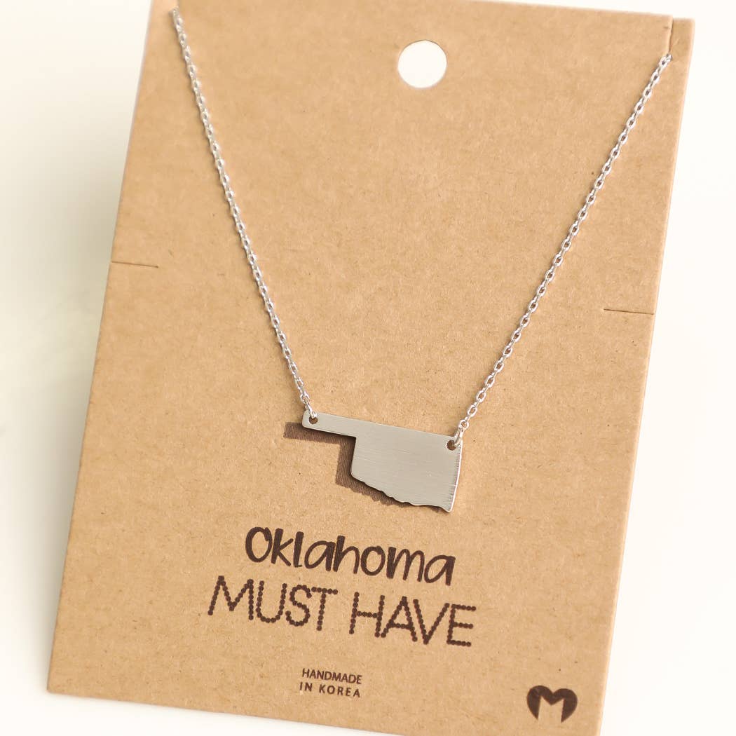 Silver Oklahoma Necklace