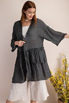 Load image into Gallery viewer, Double Ruffle Cardigan
