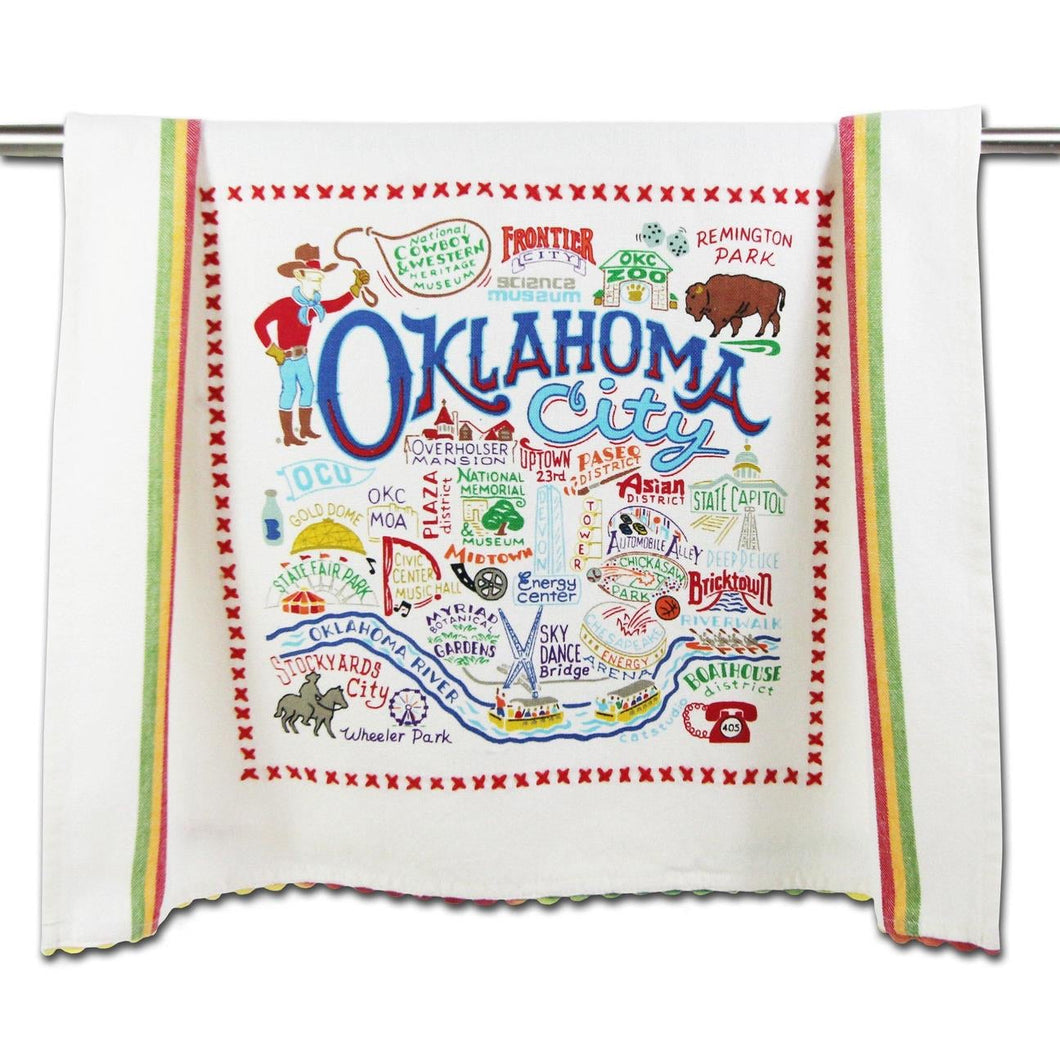Oklahoma City Dish Towel