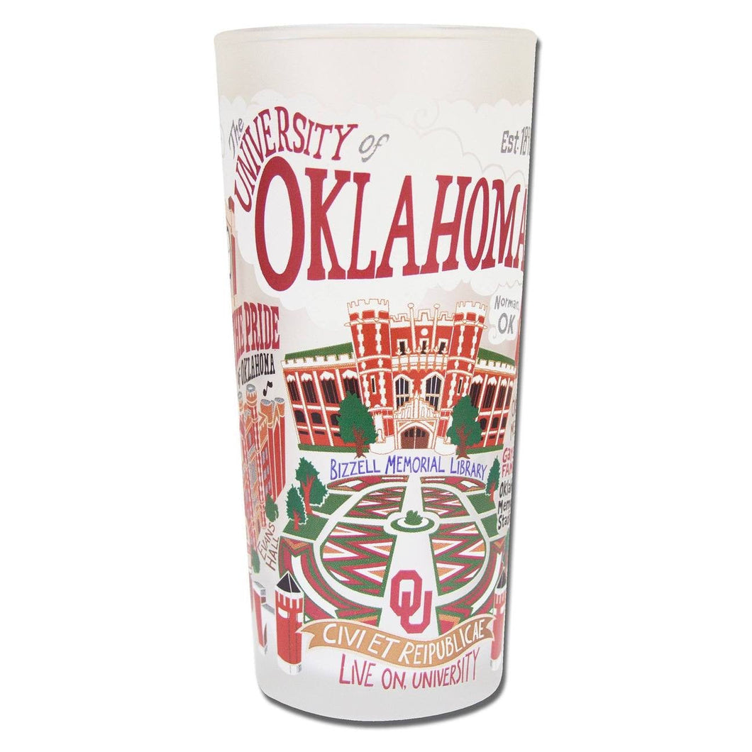 University of Oklahoma Drinking Glass