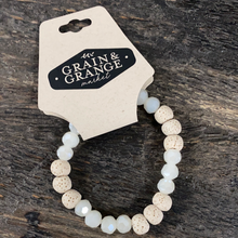Load image into Gallery viewer, Beaded Bracelet with Lava Rock
