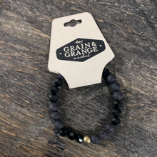 Load image into Gallery viewer, Beaded Bracelet with Lava Rock

